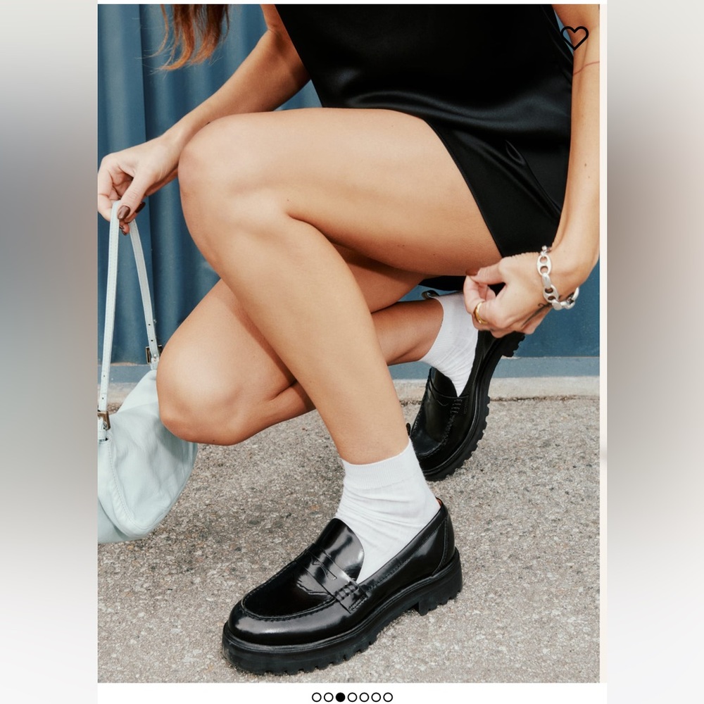 Reformation Agathea Chunky Loafer Size 8
